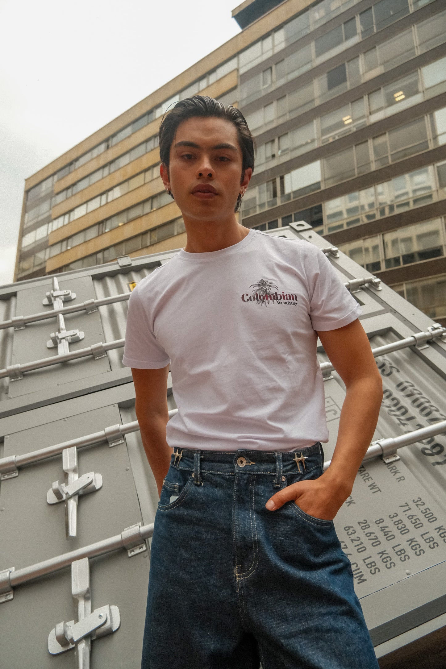 Colombian Weedxury T -Shirt White (M)