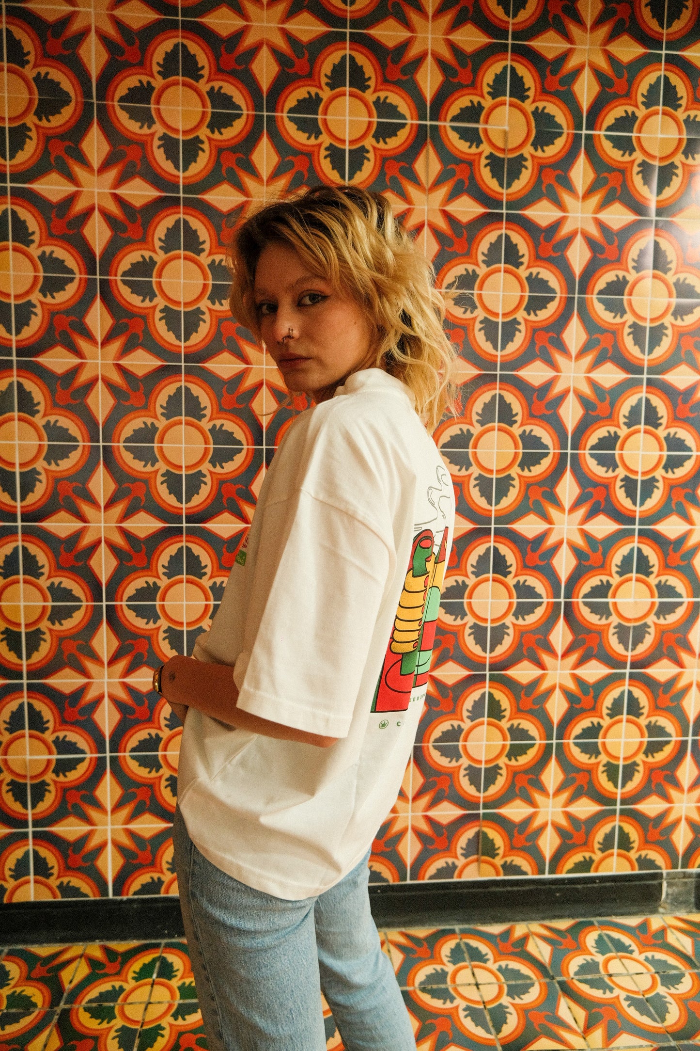 Folium Manus El Jardin CJ / Oversize T -Shirt White (U)