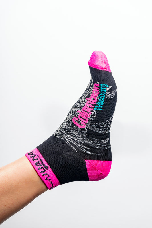 Colombian Weedxury Pink/Black Socks (U)