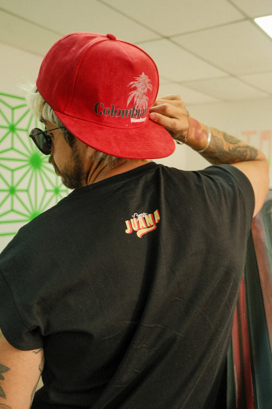 Colombian Weedxury Red Snapback Cap (U)