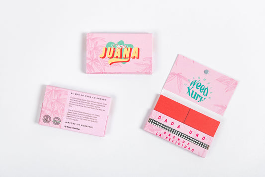 Colombian Weedxury Rolling Papers Pink Maxi Pack 1 ¼ + Tips