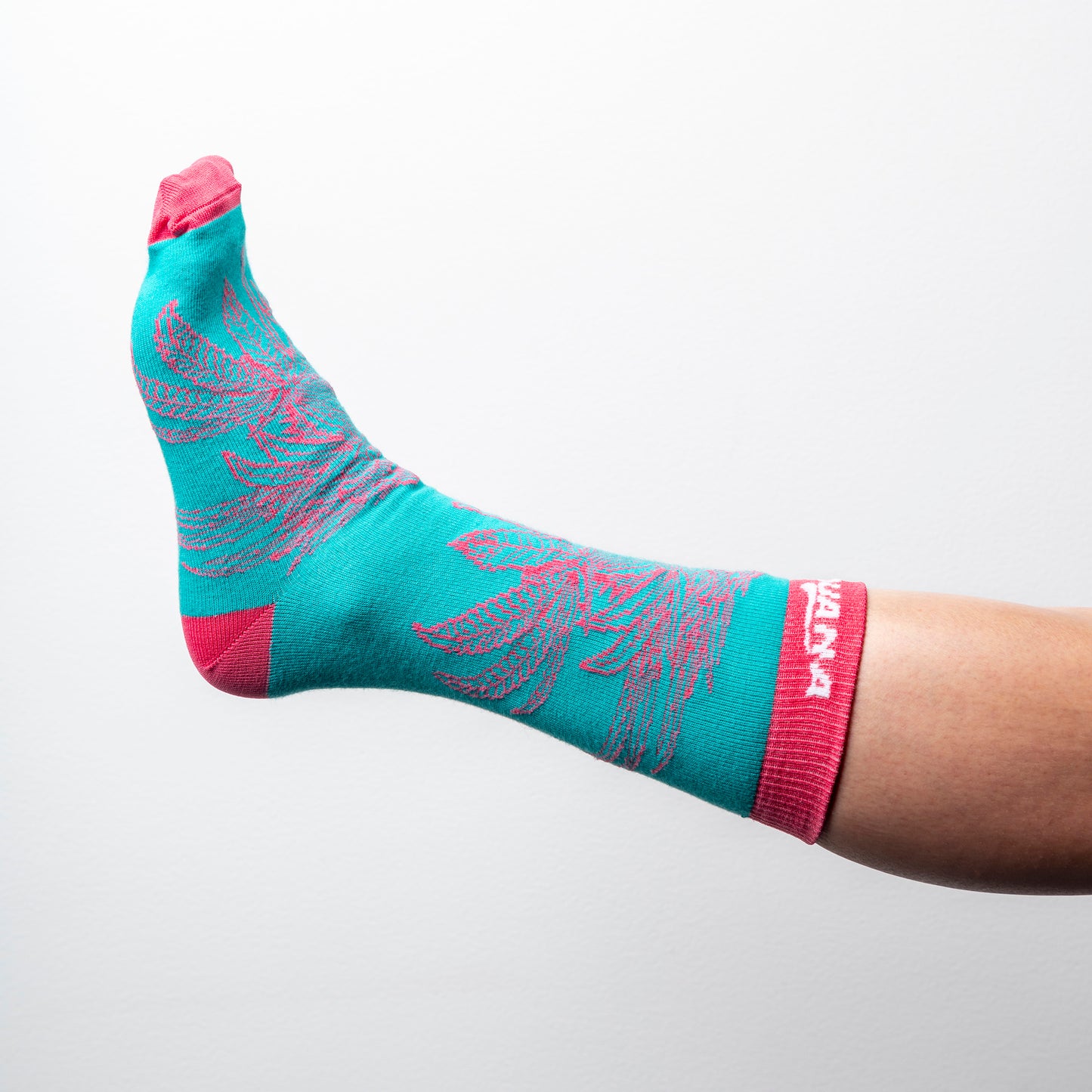 Plant Pink/Turquoise Socks (Unisex)