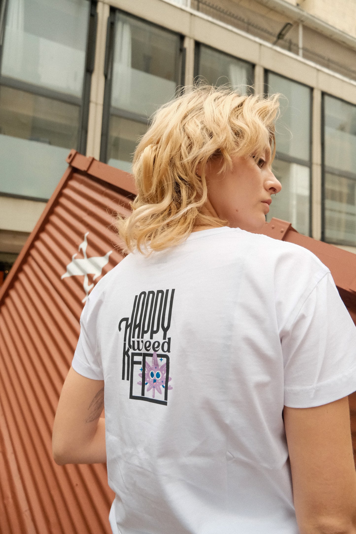 Happy Weedkend T -Shirt White (W)