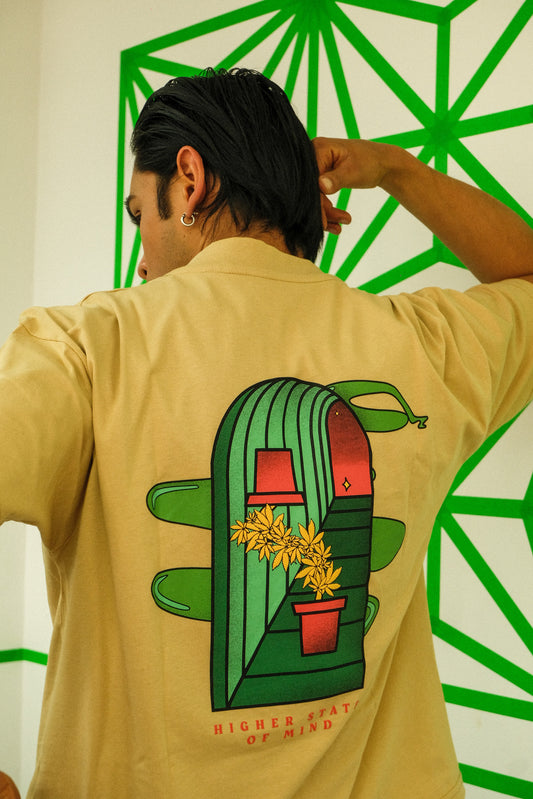 Mother Gorilla El Jardin CJ / Oversize T -Shirt Beige (U)