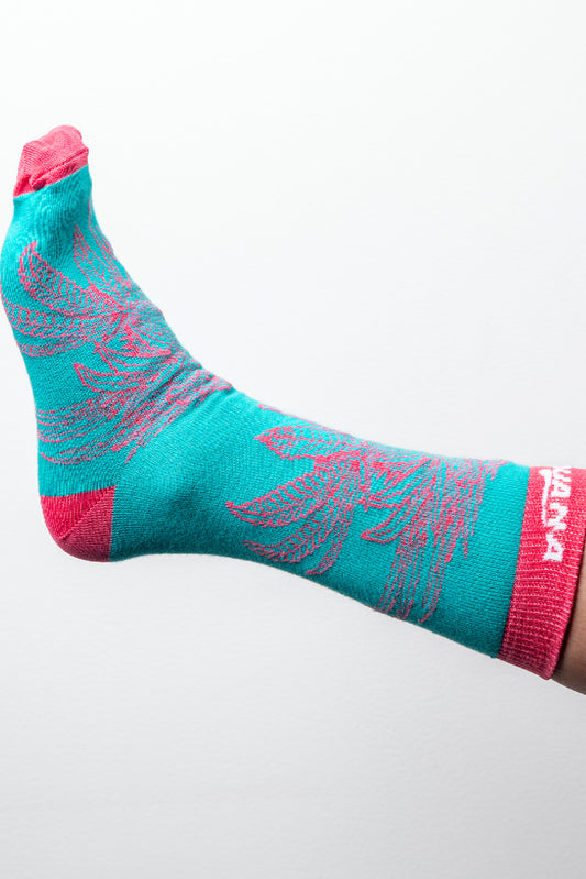 Plant Pink/Turquoise Socks (U)