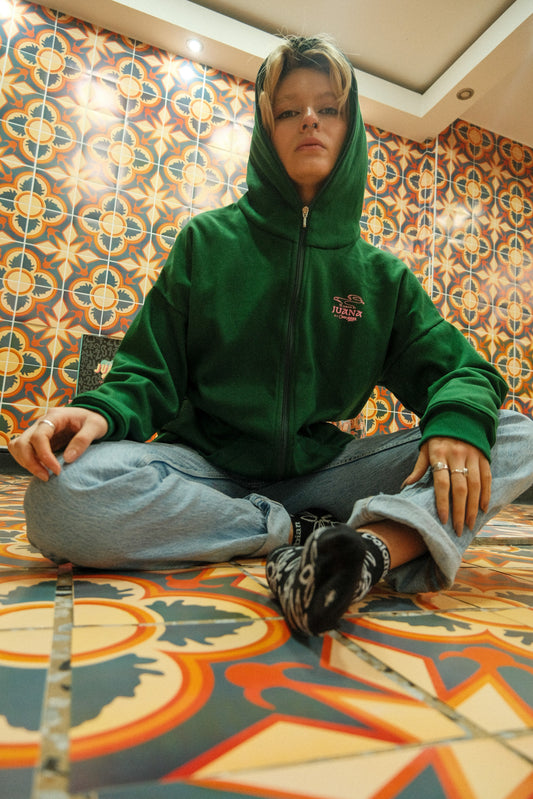 Smoke Good Weed El Jardin CJ / Green Full Zip Hoodie (U)