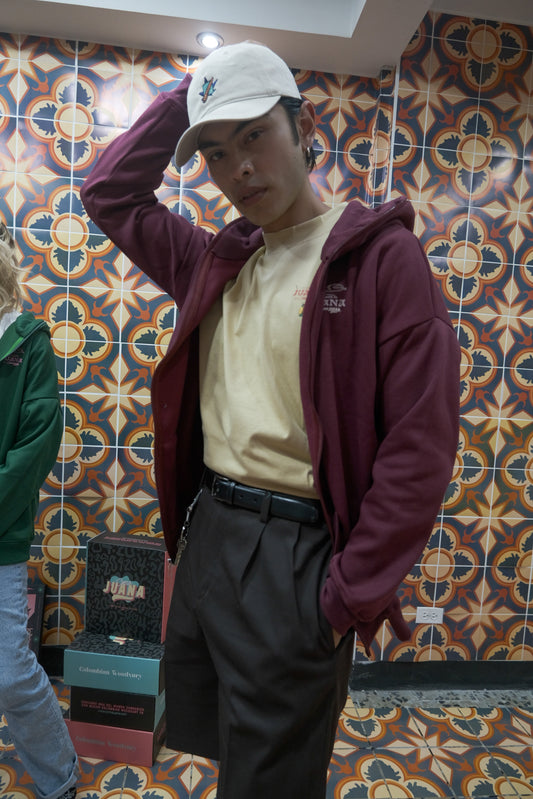 Smoke Good Weed El Jardin CJ / Red Wine Full Zip Hoodie (U)