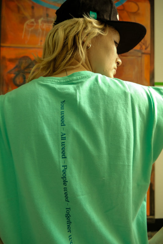 You & All Weed T -Shirt Cyan (W)